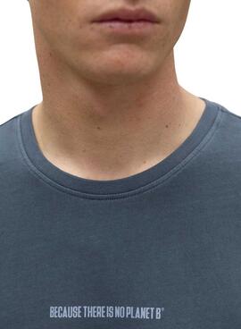 Camiseta Ecoalf Almeralf petrol para homem
