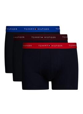 Cueca Tommy Jeans pacote boxeador preto para homem
