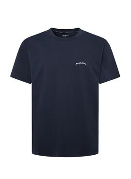 Camiseta Pepe Jeans Somerton azul marinho para homem