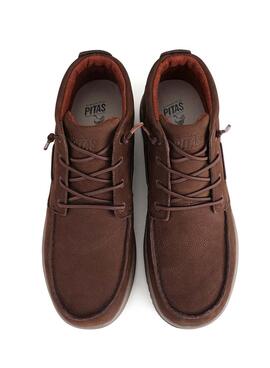 Botas Walkin Pitas Timor marrom para homem