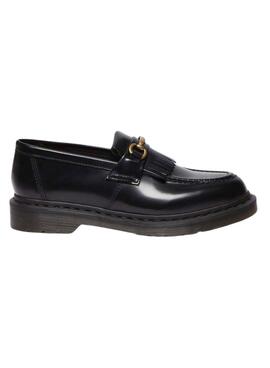 Sapato mocassim Dr. Martens Adrian Snaffle preto para mulher