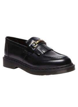 Sapato mocassim Dr. Martens Adrian Snaffle preto para mulher