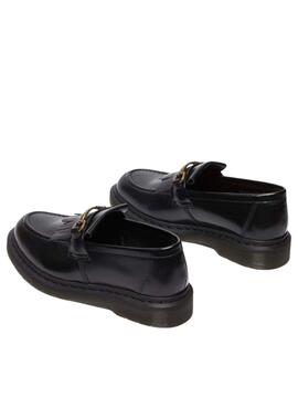 Sapato mocassim Dr. Martens Adrian Snaffle preto para mulher