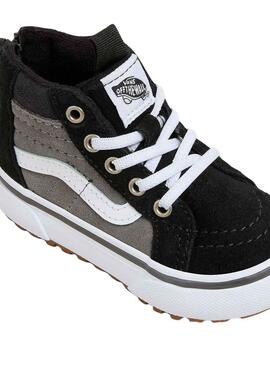 Sapatilhas Vans Sk8 Hi cinza e preto