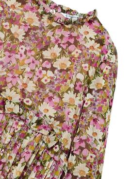 Vestido Mayoral Gasa Plissada para menina