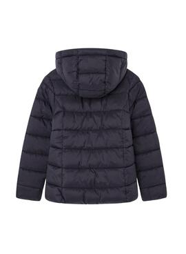 Casaco de penas Pepe Jeans Vivian Short preto para menina