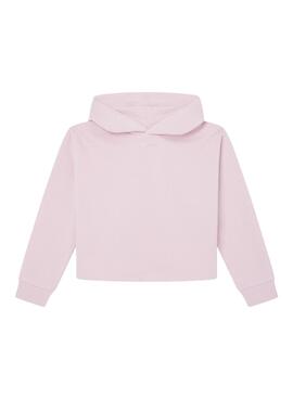 Moletom Pepe Jeans Victoria rosa para menina