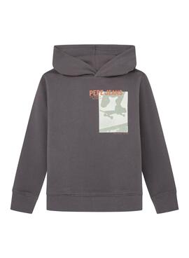 Moletom Pepe Jeans Bernet cinza para criança