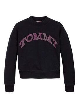 Blusa Tommy Hilfiger Foil marinho para menina
