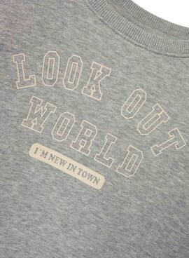 Moletom Name It Lew cinza para menino