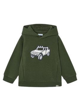 Moletom Mayoral estampado em verde com relevo para menino