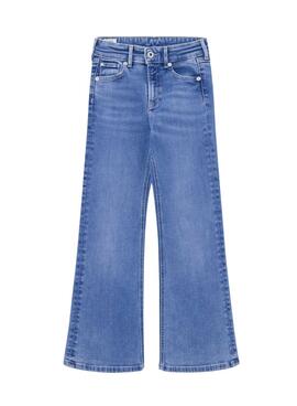 Calças Pepe Jeans Slim Fit Flare azul