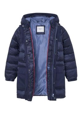 Casaco de penas Pepe Jeans Olan azul marinho para menino