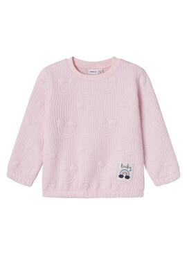 Moletom Name It Karolina rosa para menina