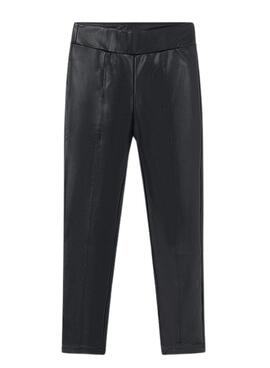 Leggings Mayoral de couro sintético preto para menina