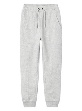 Calças jogger Name It Rabbe cinza para menino