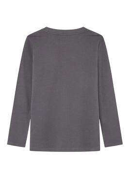 Camiseta Pepe Jeans Benham cinza para menino