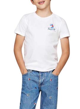 Camisa Tommy Hilfiger Fun branca para menino