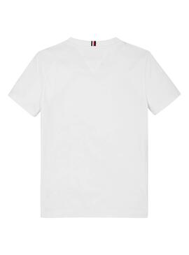 Camiseta Tommy Hilfiger Puff branca para meninos