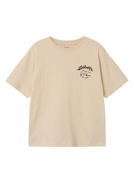 Camiseta Name It Lasso bege para menino