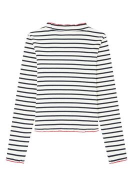 T-shirt Pepe Jeans Tallulah com listras brancas