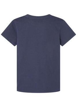 Camiseta Pepe Jeans Baley azul marinho para menino