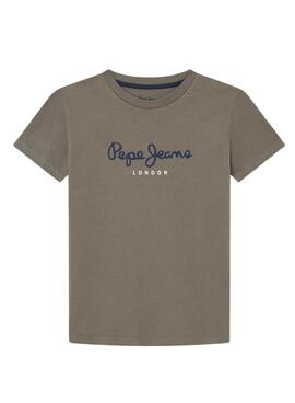 Camiseta Pepe Jeans New Art verde para menino