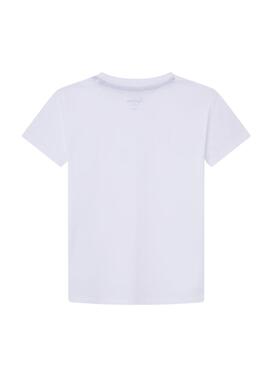 Camisa Pepe Jeans New Art branca para menino