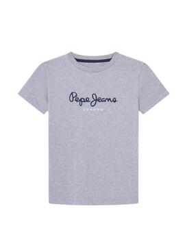Camiseta Pepe Jeans New Art cinza para criança