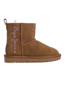 Botas Pepe Jeans Diss castanho para menina