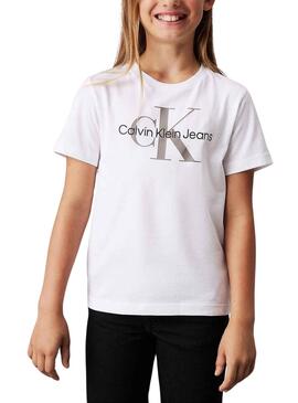 Camisa Calvin Klein Jeans Monogram branco