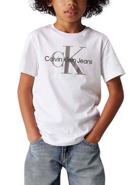 Camisa Calvin Klein Jeans Monogram branco