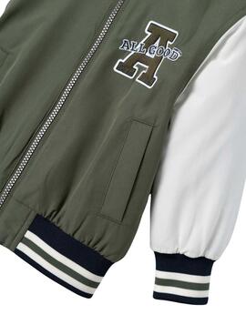 Bomber Nome It Kid Main verde para menino