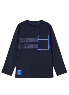 T-shirt Mayoral Bolso Active em marinho para menino