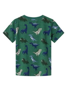 Camisola Name It Kolly dinossauros verde para menino