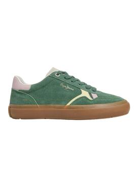 Tênis Pepe Jeans Travis retro verde para mulher