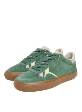 Tênis Pepe Jeans Travis retro verde para mulher