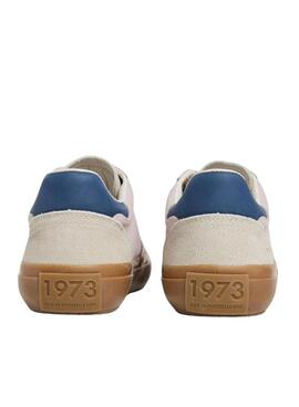 Sapatilhas Pepe Jeans Travis retro rosa para mulher