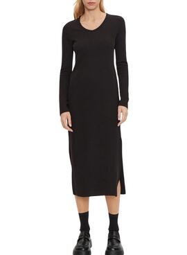 Vestido Calvin Klein Jeans Textured preto para mulher