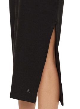 Vestido Calvin Klein Jeans Textured preto para mulher