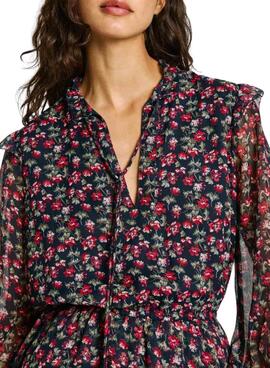 Vestido Pepe Jeans Olive azul marinho para mulher