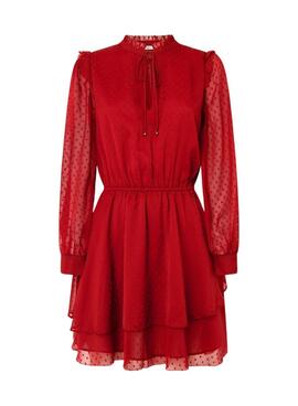 Vestido Pepe Jeans Otto vermelho para mulher