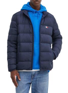 Jaqueta Tommy Jeans acolchoada Flag marinho para homem