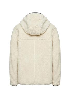 Jaqueta Tommy Jeans Teddy bege para homem
