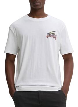 Camiseta Tommy Jeans Diamond branca para homem
