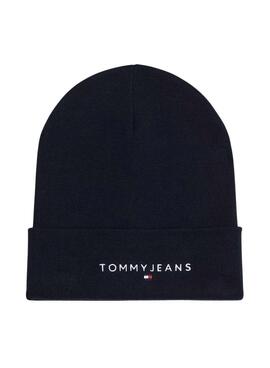 Touca Tommy Jeans linear logo marinho para homem