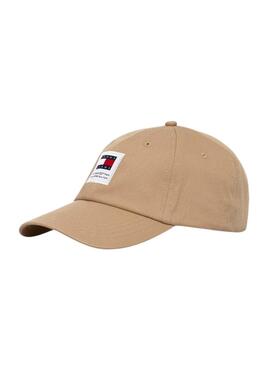 Boné Tommy Jeans Heritage khaki para homem