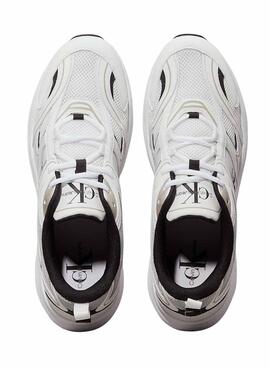Sapatilhas Calvin Klein Jeans Retro Tennis branco para homem