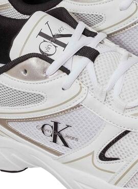 Sapatilhas Calvin Klein Jeans Retro Tennis branco para homem
