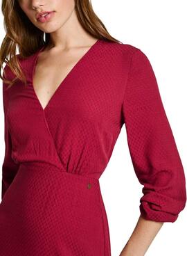 Vestido Pepe Jeans Kendall vermelho para mulher